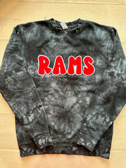 BUBBLE RAMS - BLACK DYED CREW