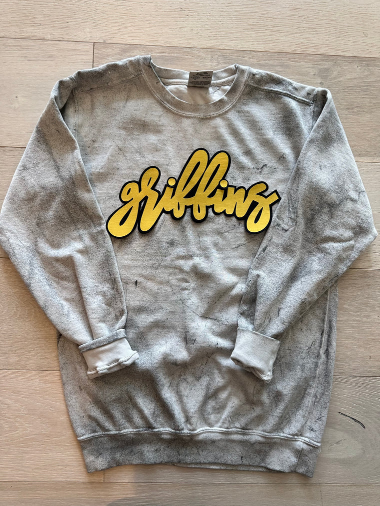 GRIFFINS - GREY DYED CREW