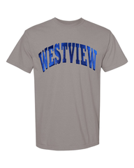 BLUE METALLIC WESTVIEW - GREY TSHIRT