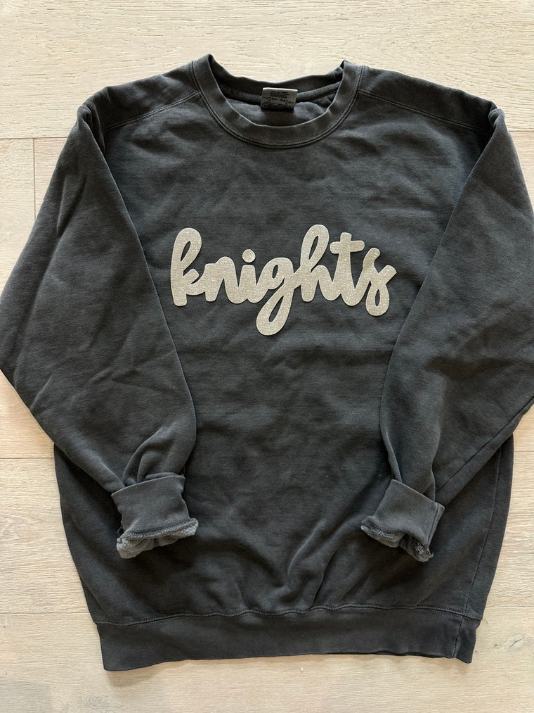 SPARKLE KNIGHTS - GREY COMFORT COLORS CREW