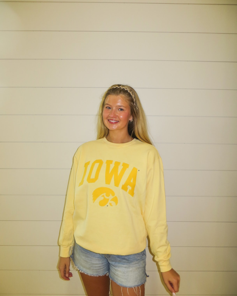 YELLOW MONOCHROMATIC IOWA + TIGERHAWK - YELLOW HAZE CREW