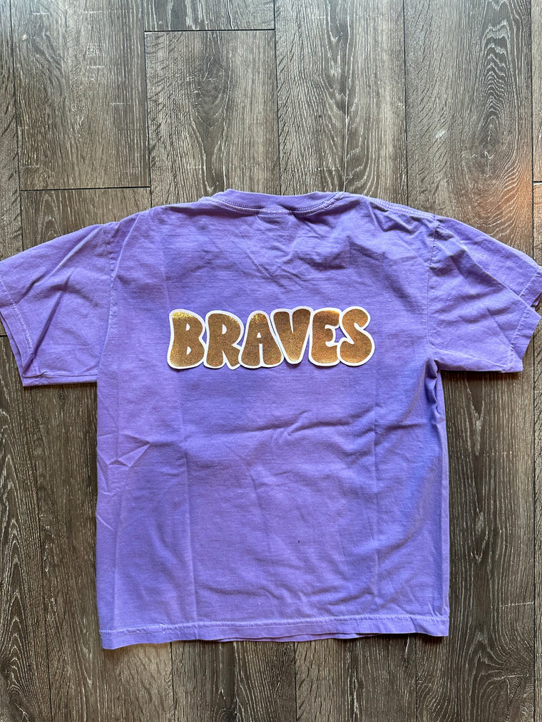 BUBBLE BRAVES - PURPLE TEE (youth + adult)