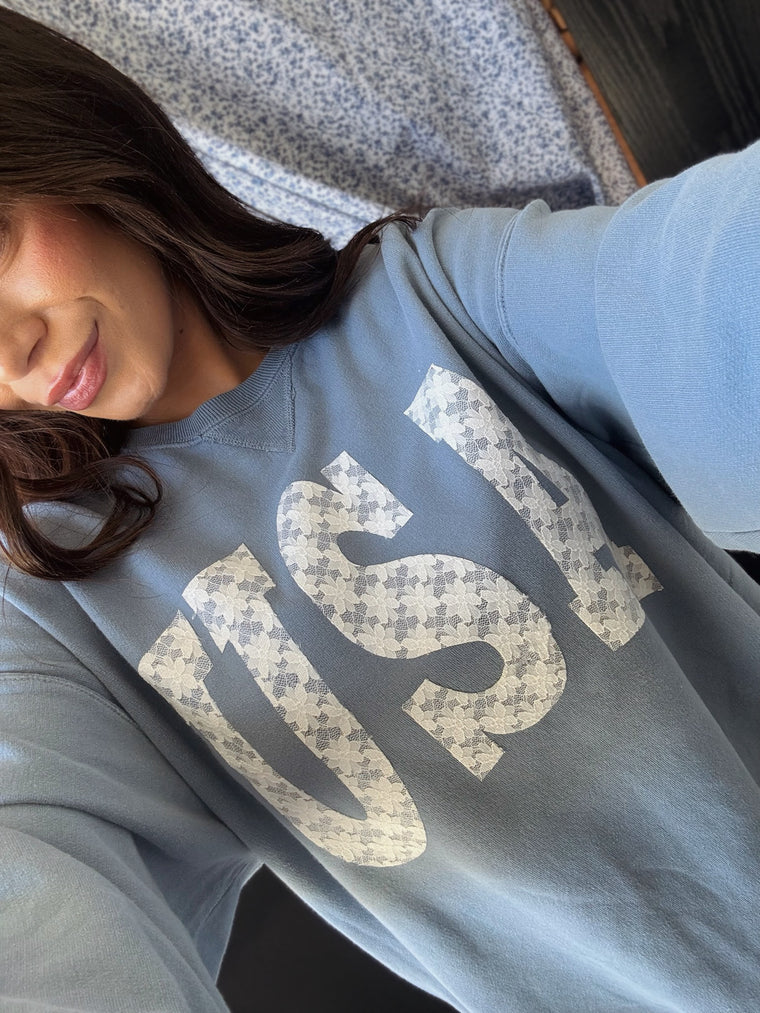 WHITE LACE USA - SALTWATER COMFORTWASH CREWNECK
