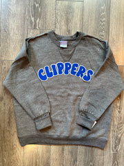 CLIPPERS - GREY SUEDED CREW