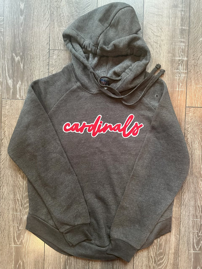 CARDINALS - GREY ANGEL FLEECE HOODIE