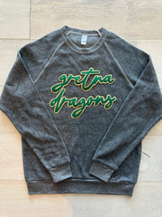 GRETNA DRAGONS - GREY FLEECE CREW