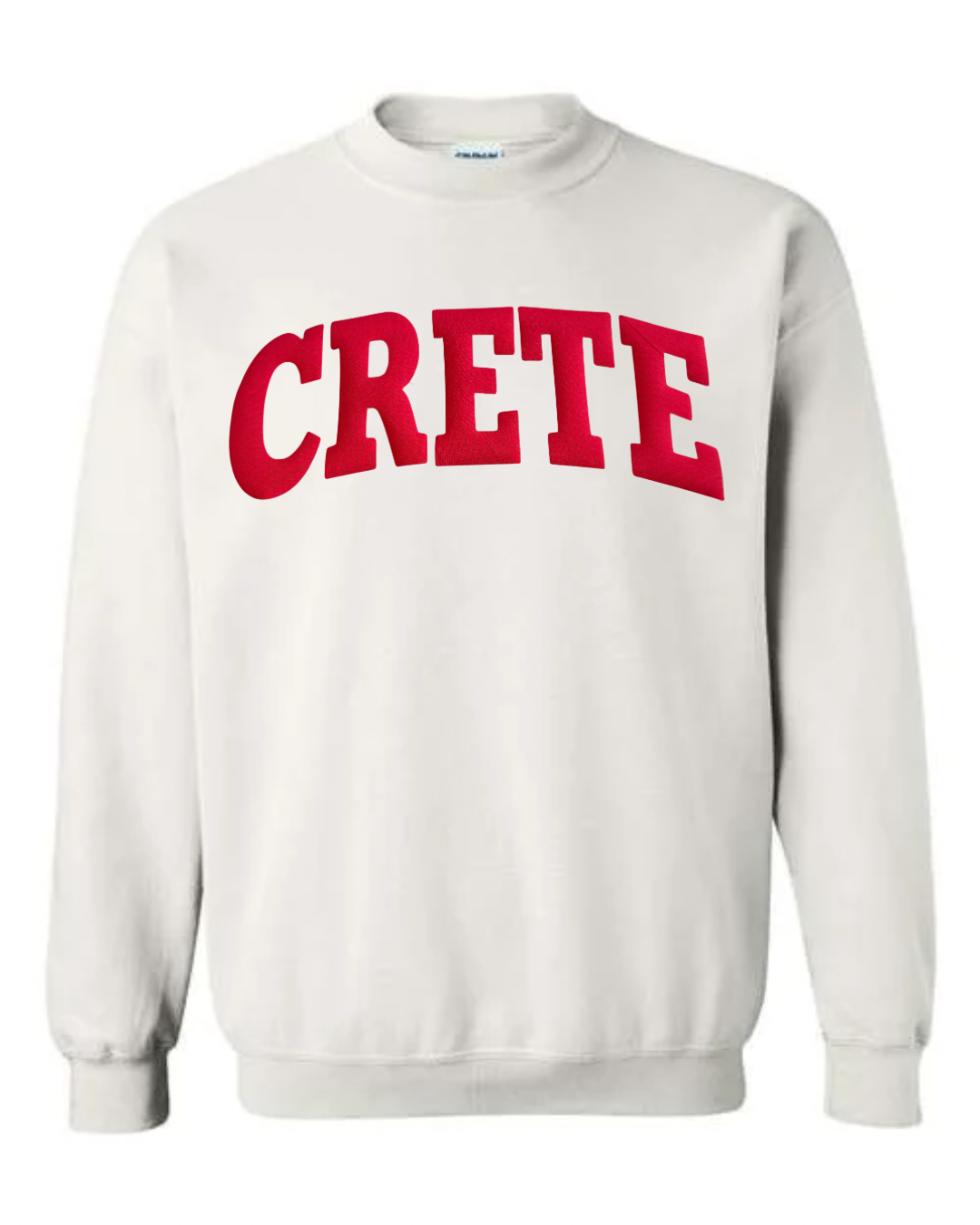 RED CRETE - WHITE CREWNECK (YOUTH + ADULT)