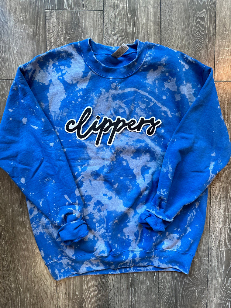 DAINTY CLIPPERS - BLUE DYED CREW