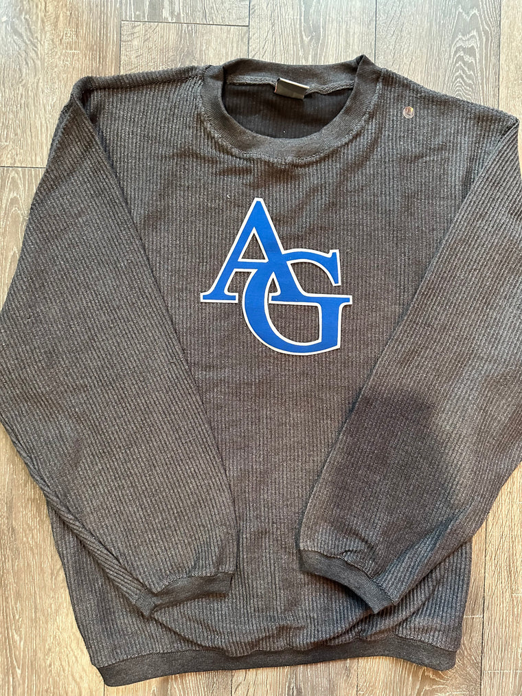 AG - GREY RIBBED CREW