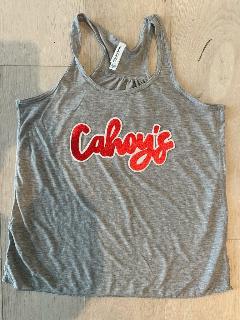 CAHOY'S - GREY RACERBACK TANK