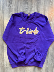 T-BIRDS - PURPLE GILDAN CREW