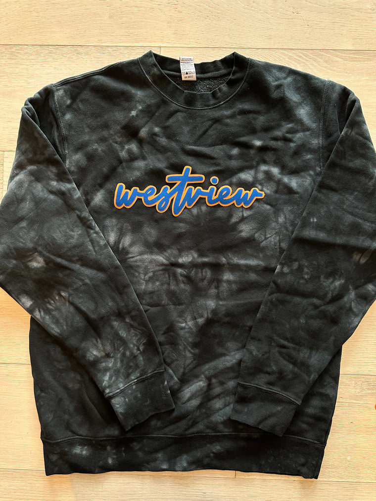 WESTVIEW - BLACK DYED CREW