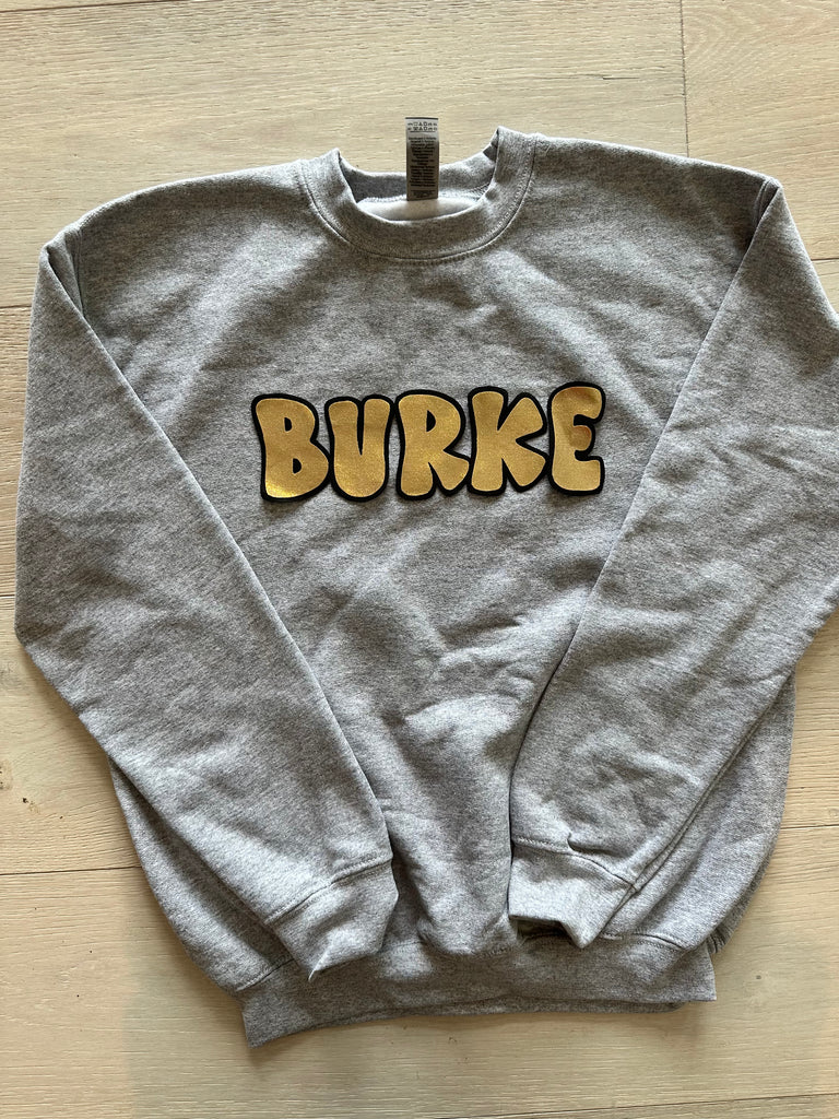 BUBBLE BURKE - GREY GILDAN CREW