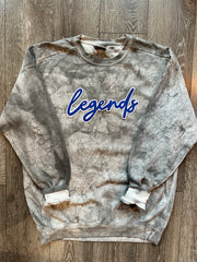 DAINTY LEGENDS - GREY DYED COMFORT COLORS CREW