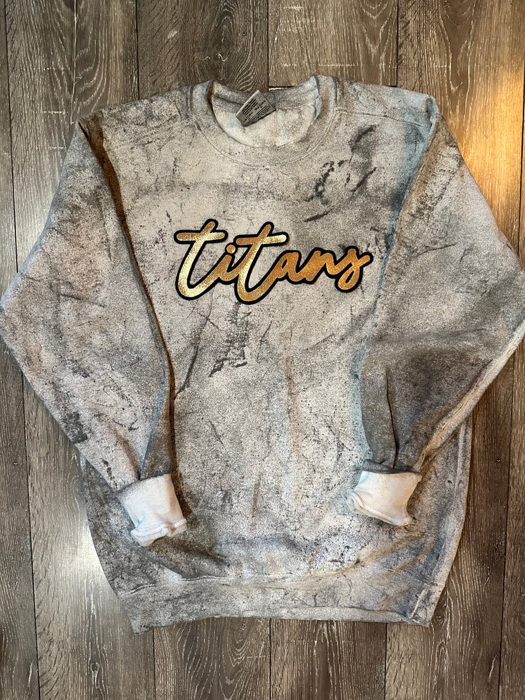 TITANS - GREY DYED COMFORT COLORS CREW