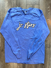 DAINTY JR. STARS - BLUE COMFORT COLORS LONG SLEEVE