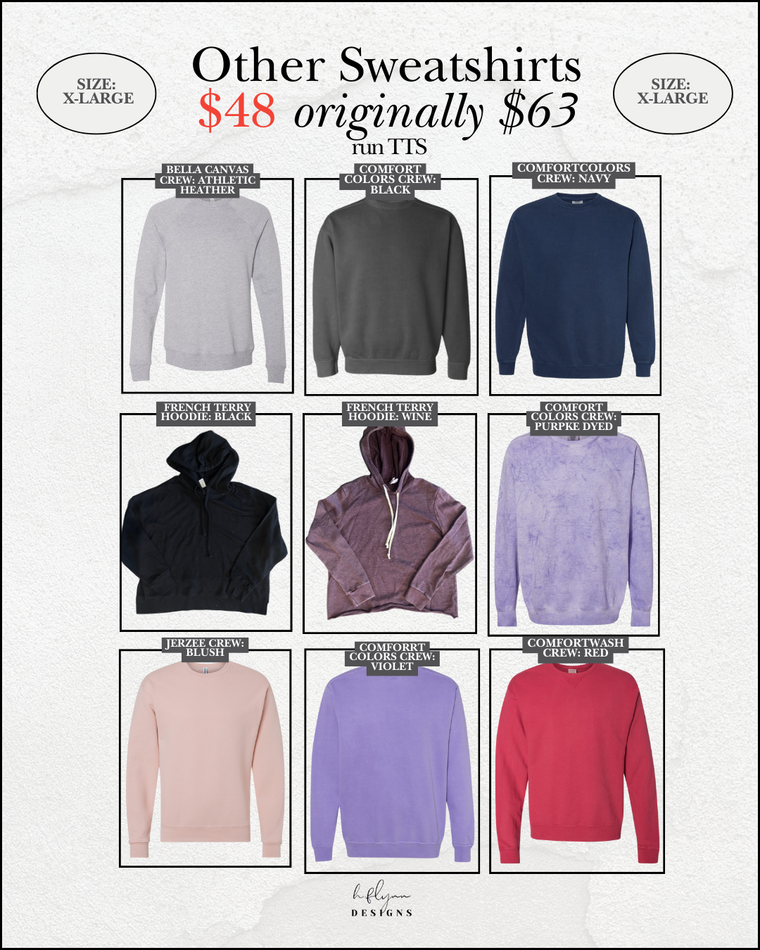 SIZE X-LARGE | VARIOUS STYLES