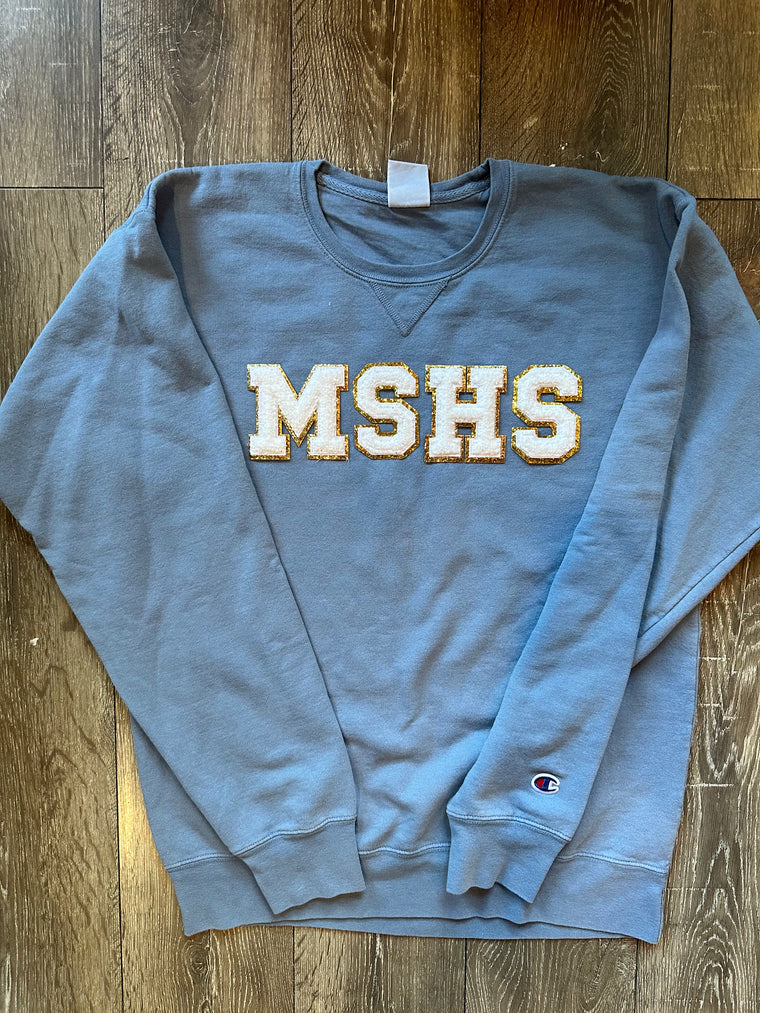 CHENILLE MSHS - DENIM BLUE CHAMPION CREW