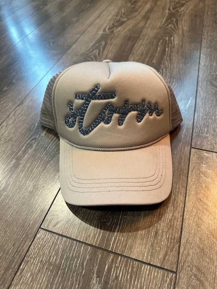STORM - GREY TRUCKER HAT