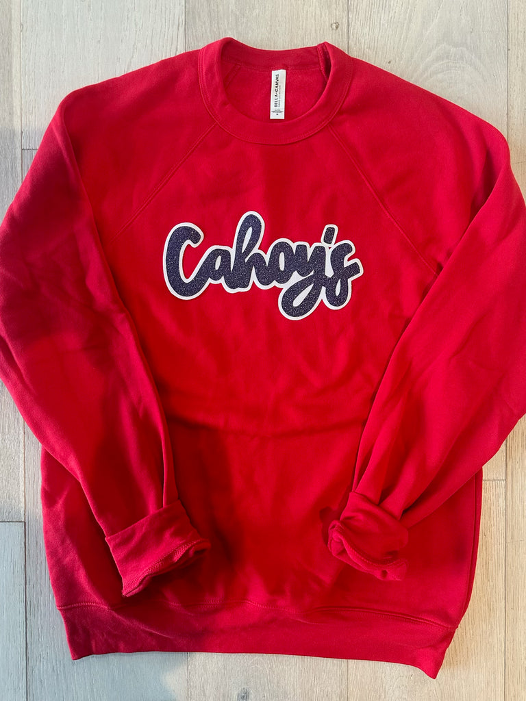 CAHOY'S - RED SPONGE CREW (YOUTH + ADULT)