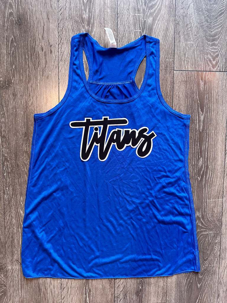 TITANS - BLUE RACERBACK TANK