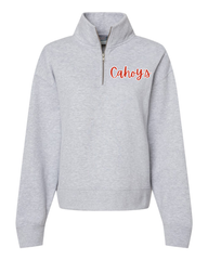 RED/WHITE CAHOY'S- GREY 1/4 ZIP