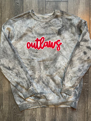 MODERN OUTLAWS - GREY DYED COMFORT COLORS CREWNECK