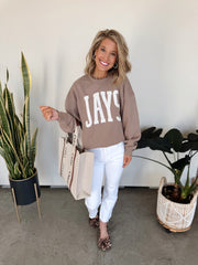 JAYS - BROWN CREWNECK