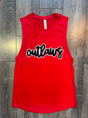 OUTLAWS  - RED MUSCLE TANK