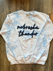 DAINTY NEBRASKA THUNDER - BLUE DYED CREW