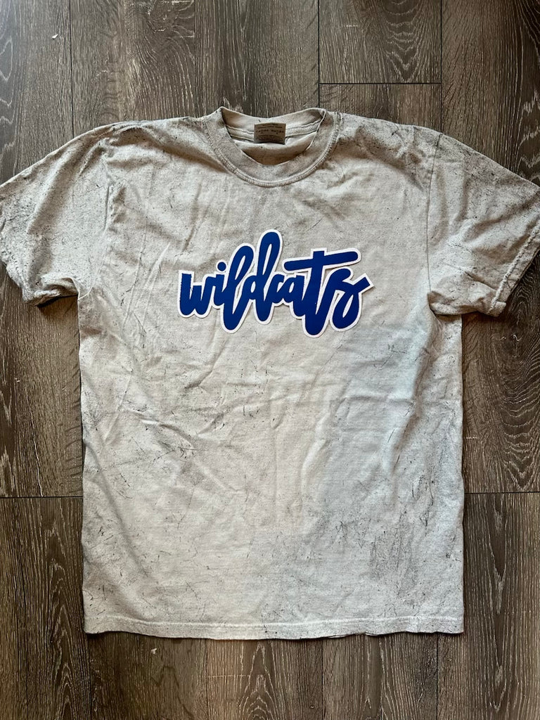 WILDCATS - GREY DYED COMFORT COLORS TEE