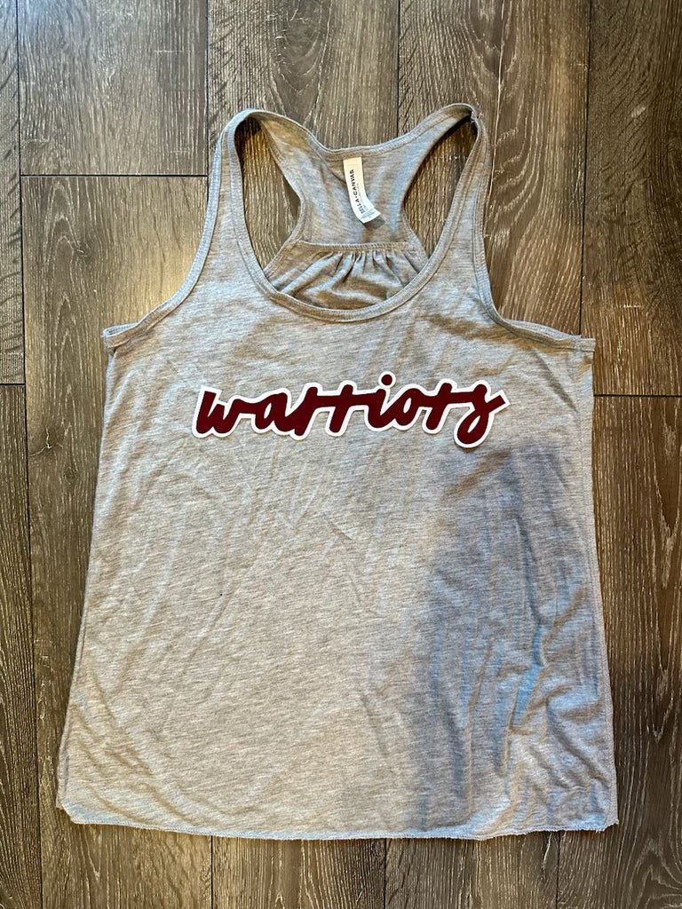 WARRIORS - GREY RACERBACK TANK