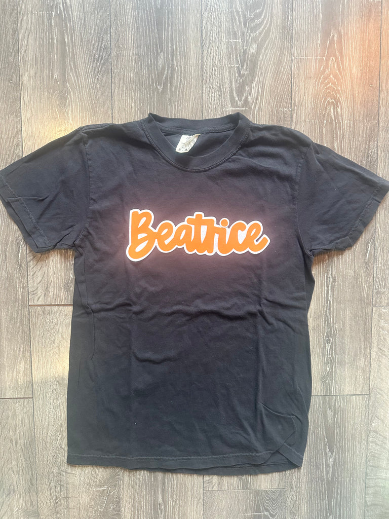 BEATRICE - BLACK COMFORT COLORS TEE - YOUTH + ADULT