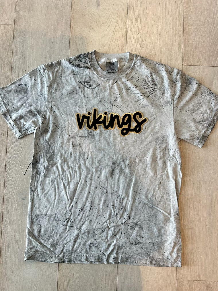 VIKINGS - GREY DYED COMFORT COLORS TEE