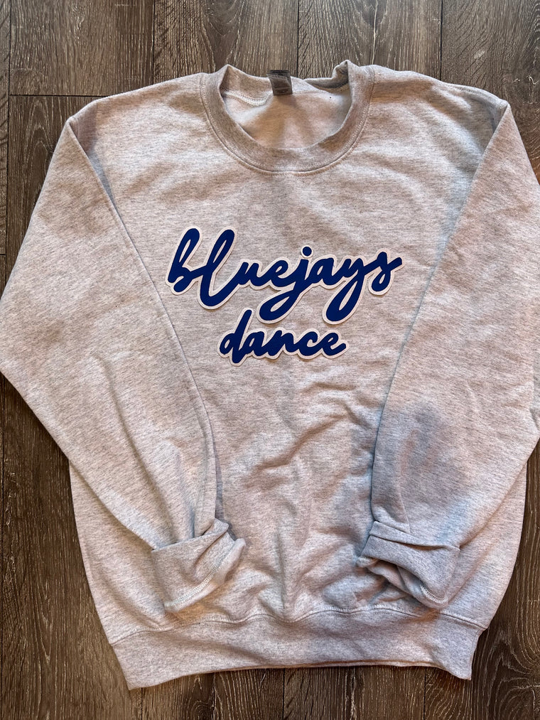 BLUEJAYS DANCE - GREY GILDAN CREW