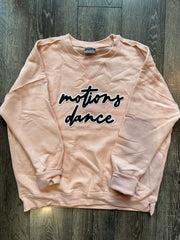 DAINTY MOTIONS DANCE - PINK SUEDED CREW