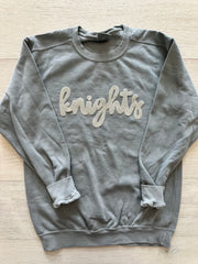 SPARKLE KNIGHTS - LIGHT GREY COMFORT COLORS CREW