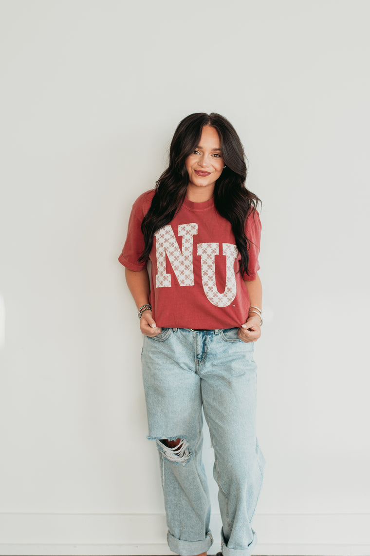 LACE NU  - CRIMSON TEE