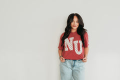 LACE NU  - CRIMSON TEE