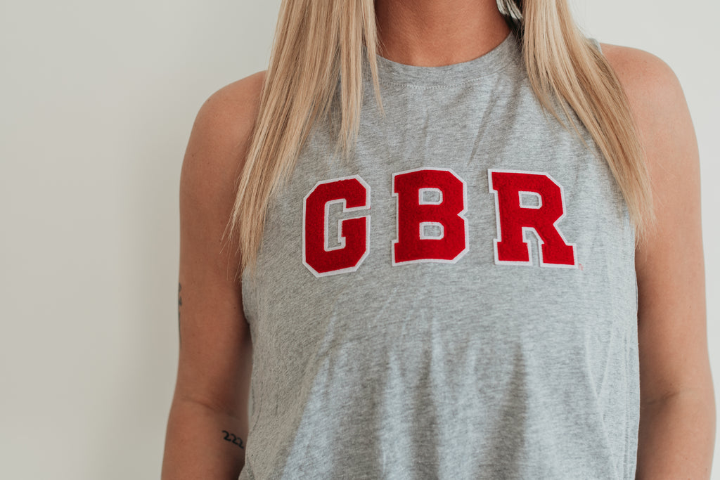 CHENILLE GBR - GREY RACERBACK TANK (CROP + FULL LENGTH)