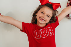 CHENILLE GBR  - YOUTH RED TEE
