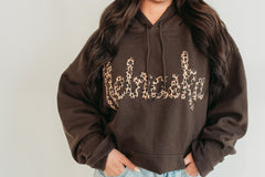 VINTAGE CHEETAH NEBRASKA - CHOCOLATE HOODIE