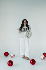 RED/GREEN FLANNEL MERRY - SAND CREW