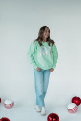 SILVER IRIDESCENT JOY - MINT CREW