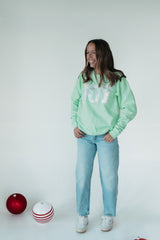 SILVER IRIDESCENT JOY - MINT CREW
