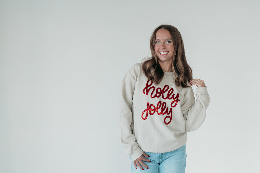 RED METALLIC HOLLY JOLLY - SAND CREW