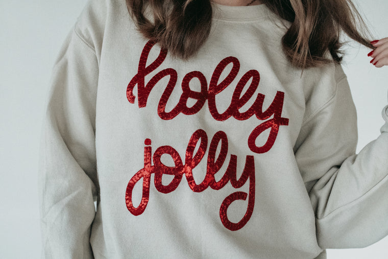RED METALLIC HOLLY JOLLY - SAND CREW