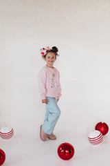 CHRISTMAS TREE - LIGHT PINK CREWNECK (TODDLER + YOUTH)