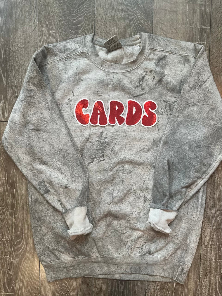 CARDS - GREY DYED COMFORT COLORS CREW