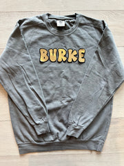 BUBBLE BURKE - GREY COMFORT COLORS CREW